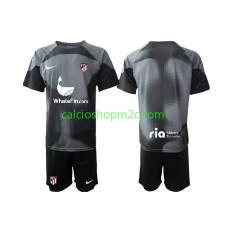 Atlético Madrid Portiere Bambino Maglia Trasferta 2022/2023 Manica Corta (+ Pantaloncini)